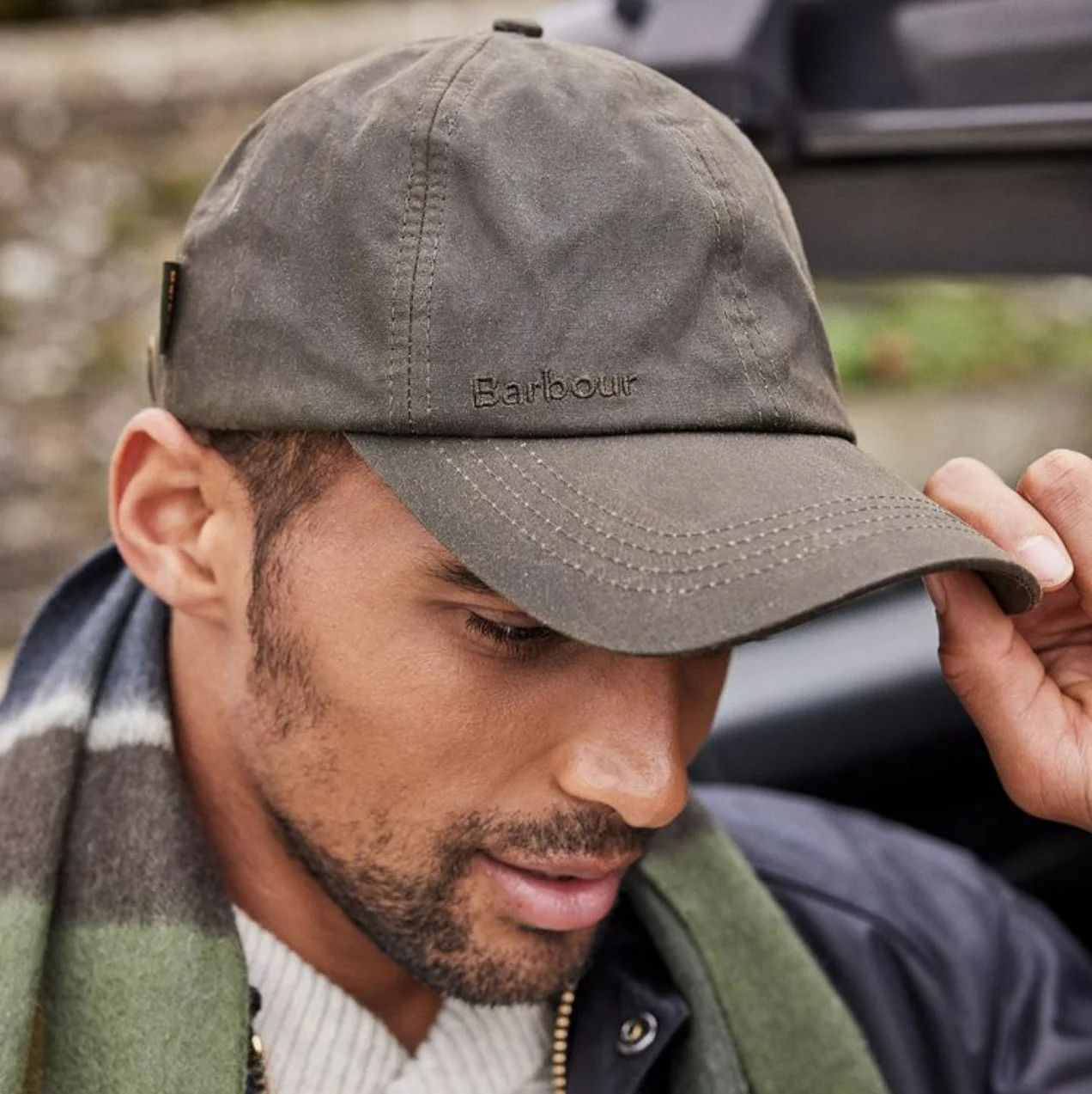 Barbour Wax Sports Cap Sage Green