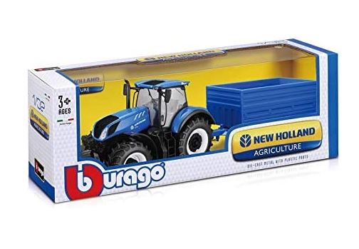 Bburago New Holland T7.315 Tractor & Trailor 1 32 Scale 2