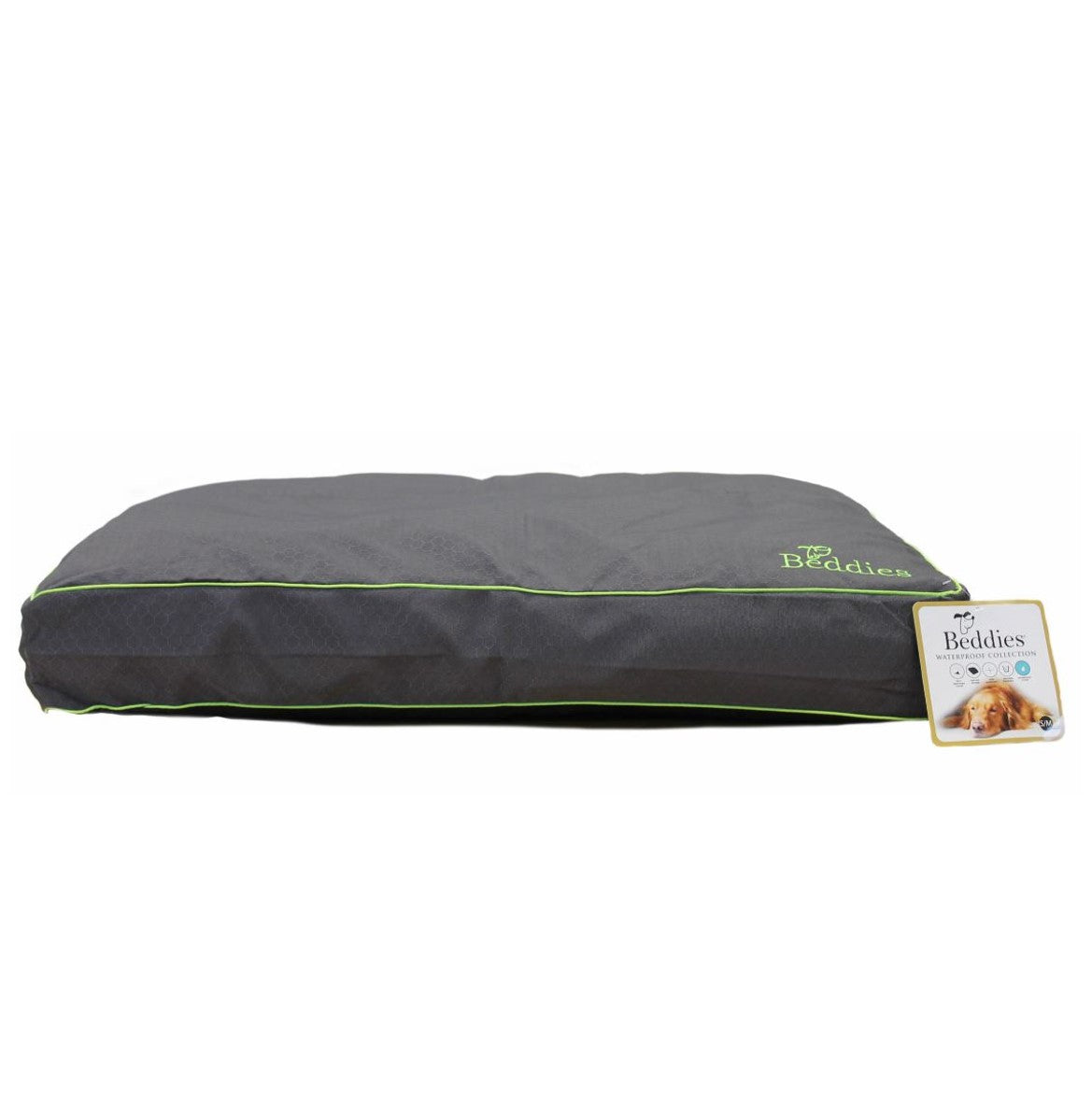 Beddies Waterproof Mattress Charcoal-Lime 1