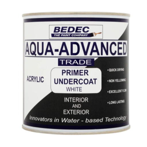 Bedec Aqua Advanced Primer Undercoat White 1L 1