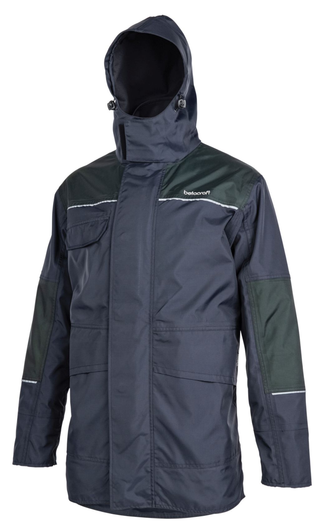 Betacraft ISO940 Waterproof Eco Mens Parka Black-Moss 1