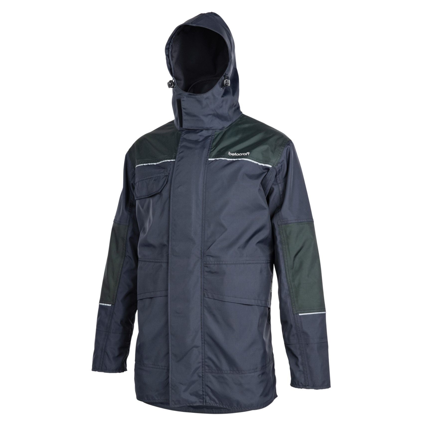 Betacraft ISO940 Waterproof Eco Mens Parka Black-Moss