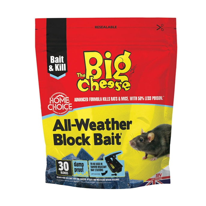 Big Cheese All Weather Block Bait (30x10g Pack) 1