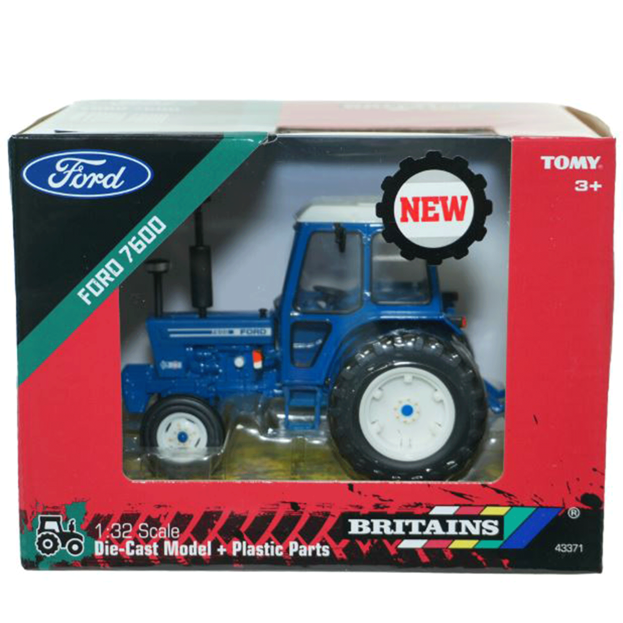 Britains Ford 7600 Tractor with Dual Rear Wheels 1:32 Scale