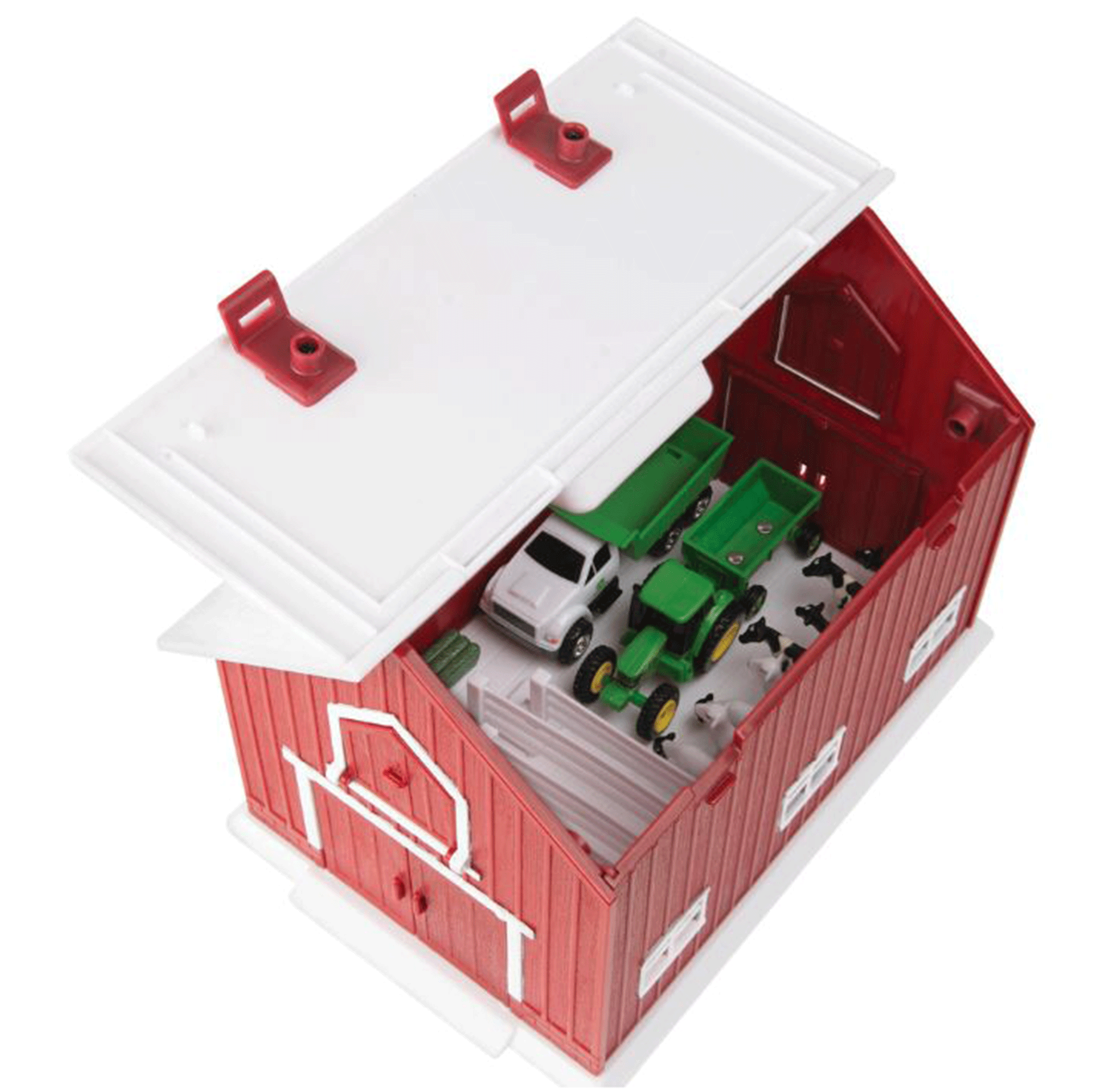 Britains John Deere Barn Playset 24pcs 1:64 Scale