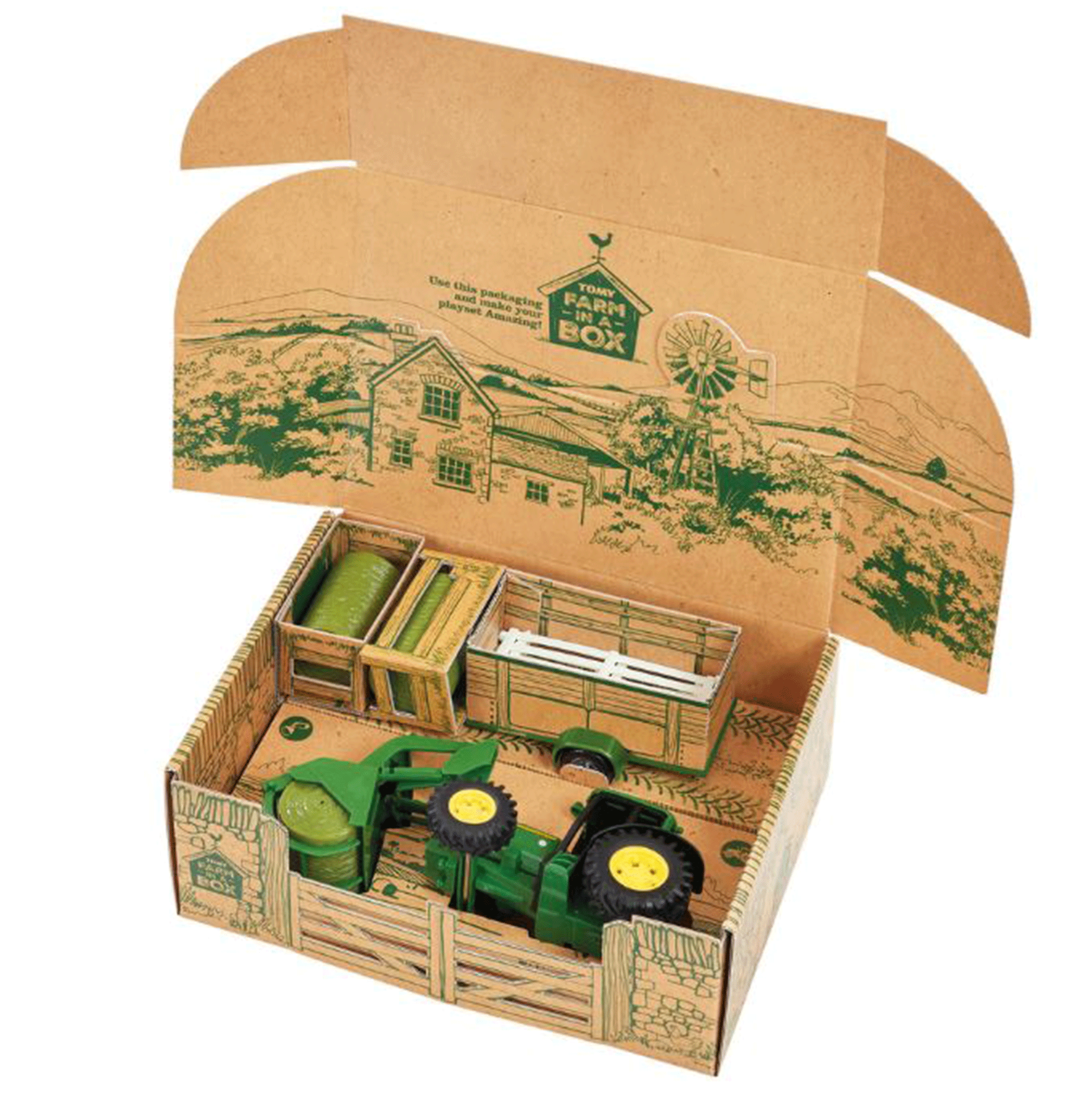 Britains John Deere Farm in a Box Playset 1:32 Scale