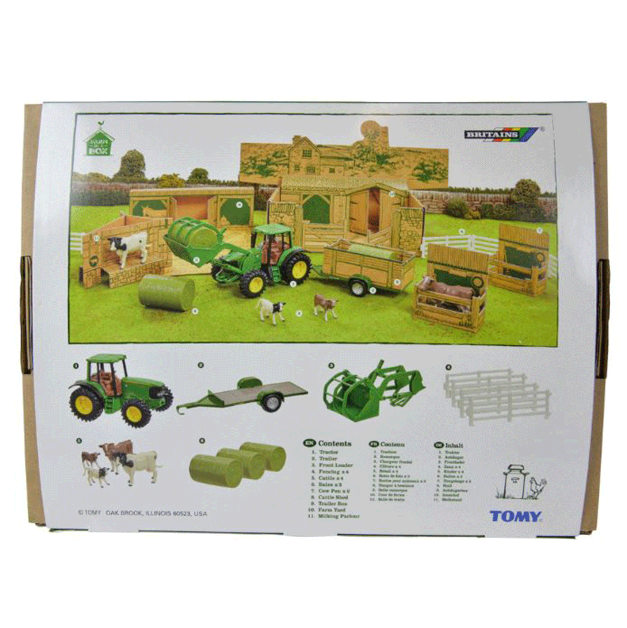 Britains John Deere Farm in a Box Playset 1:32 Scale