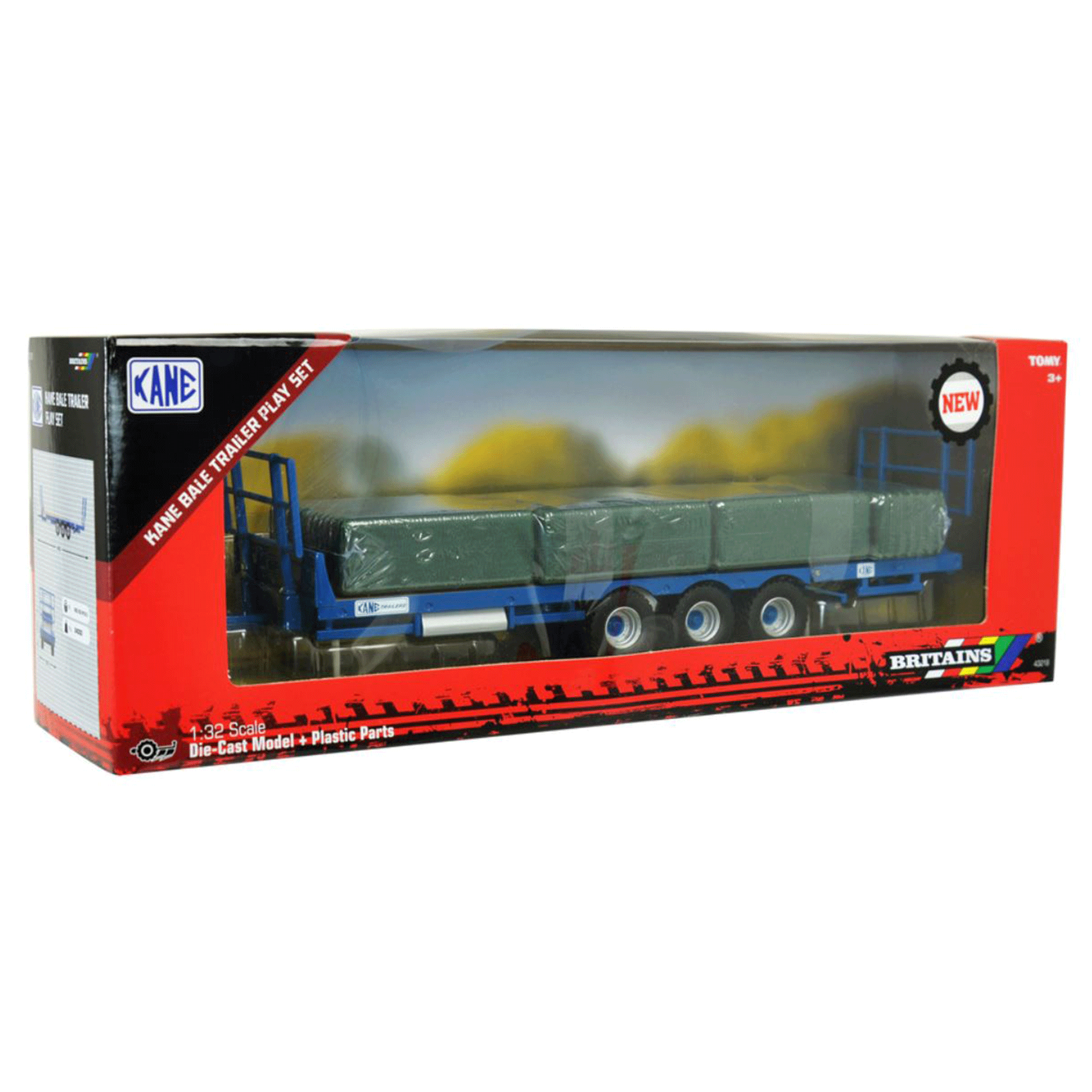 Britains Kane Bale Trailer Play Set 1:32 Scale