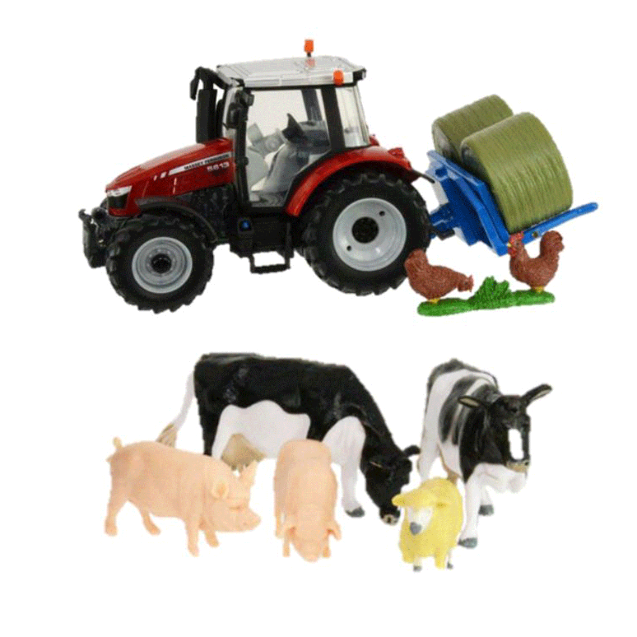 Britains Massey Ferguson 5612 Tractor Playset 1:32 Scale