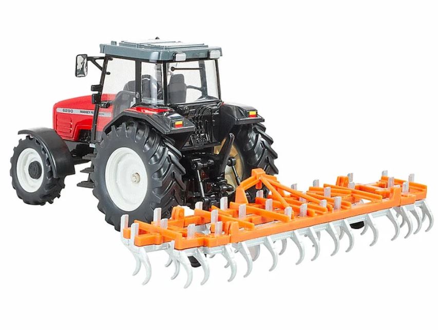 Britains Massey Ferguson 6290 Tractor & Cultivator Playset 1 32 Scale 2
