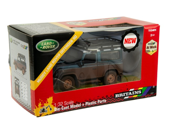 Britains Muddy Land Rover Defender 1.32 Scale 4