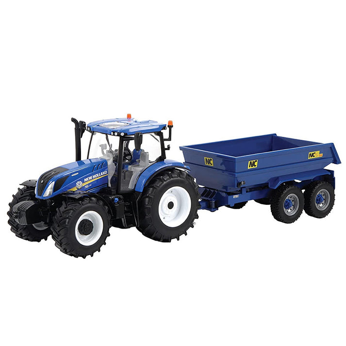 Britains New Holland T6 Tractor & Trailer Play Set 1-32 Scale