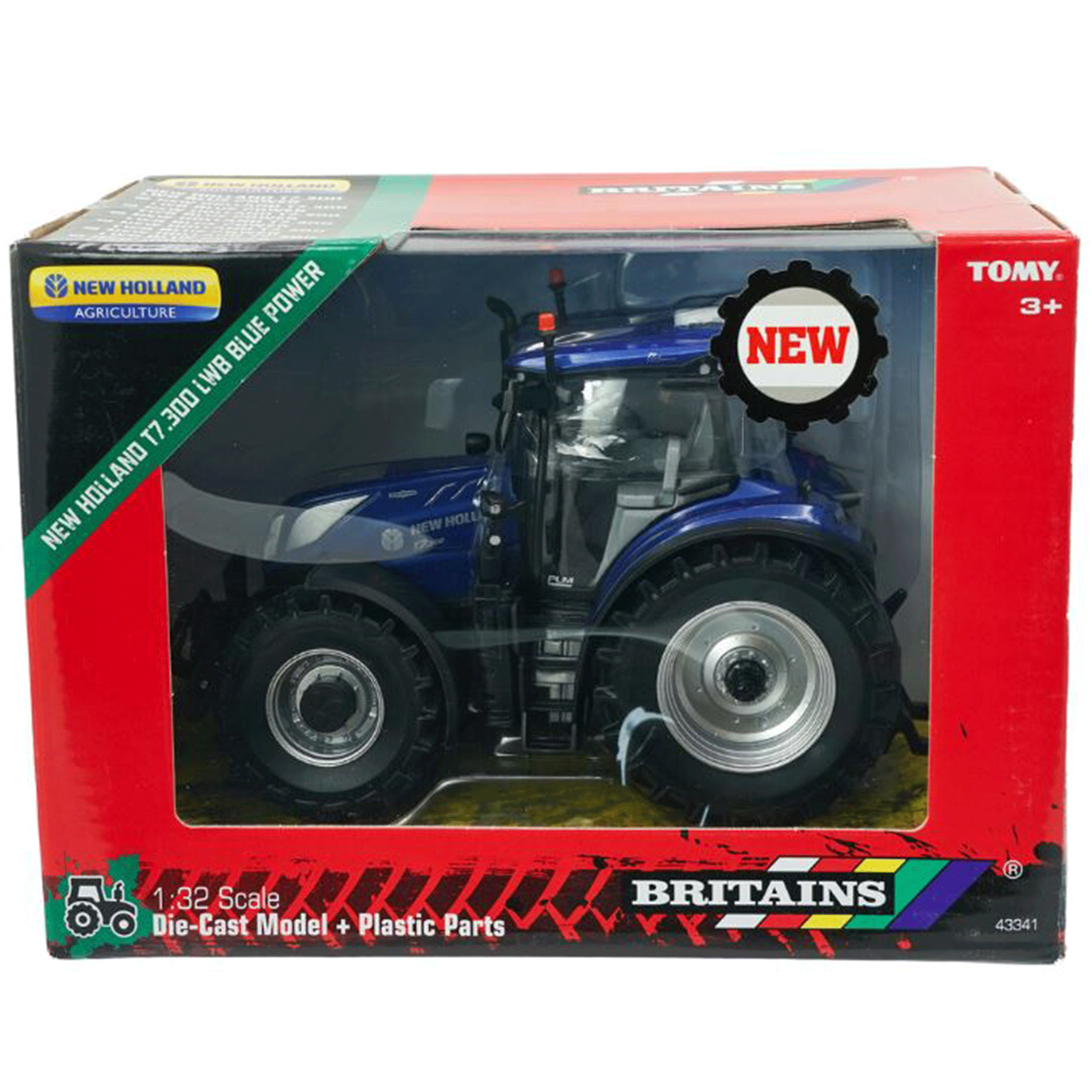 Britains New Holland T7.300 Blue Power Tractor 1:32 Scale
