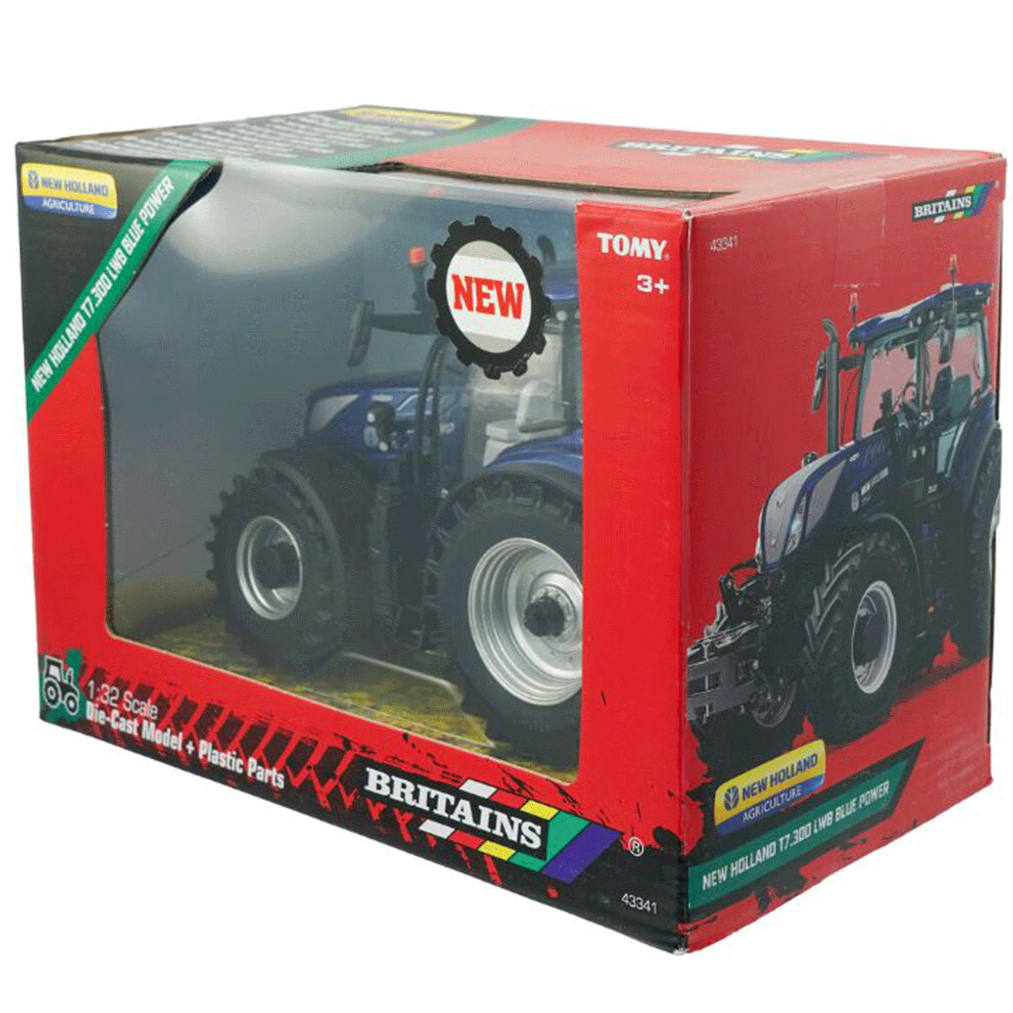 Britains New Holland T7.300 Blue Power Tractor 1:32 Scale
