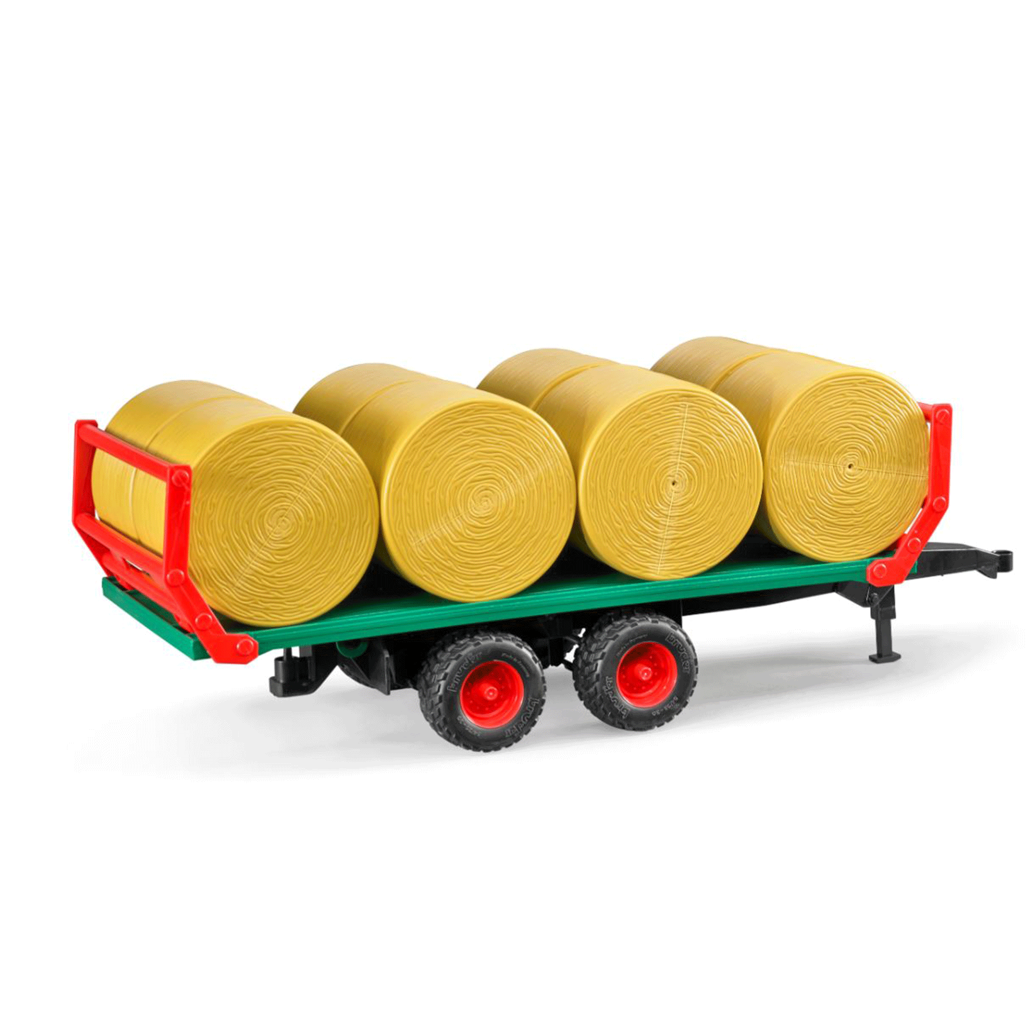 Bruder Bale Transport Trailer with 8 Round Bales 1:16 Scale