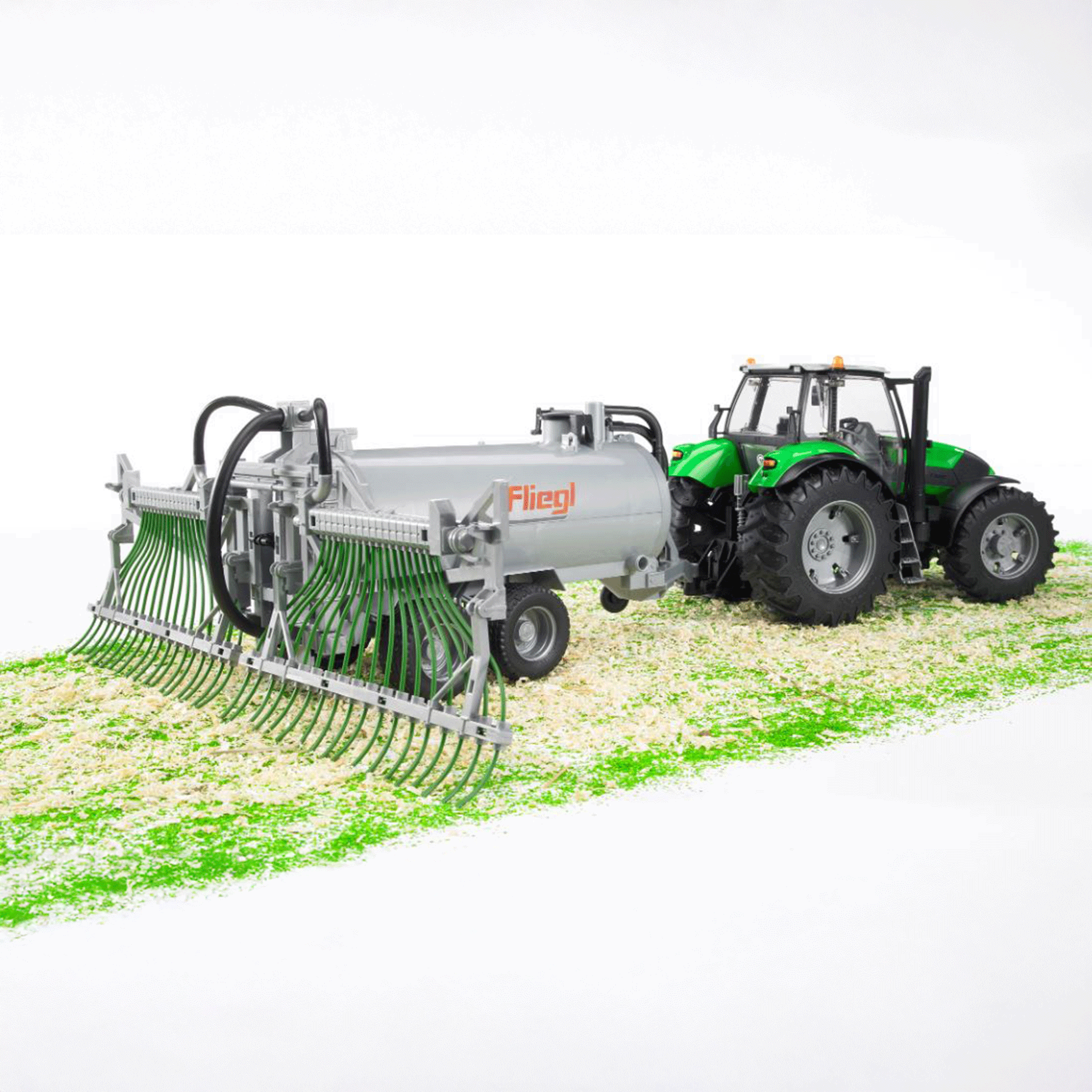 Bruder Fliegl Barrel Trailer with Spread Tubes 1:16 Scale