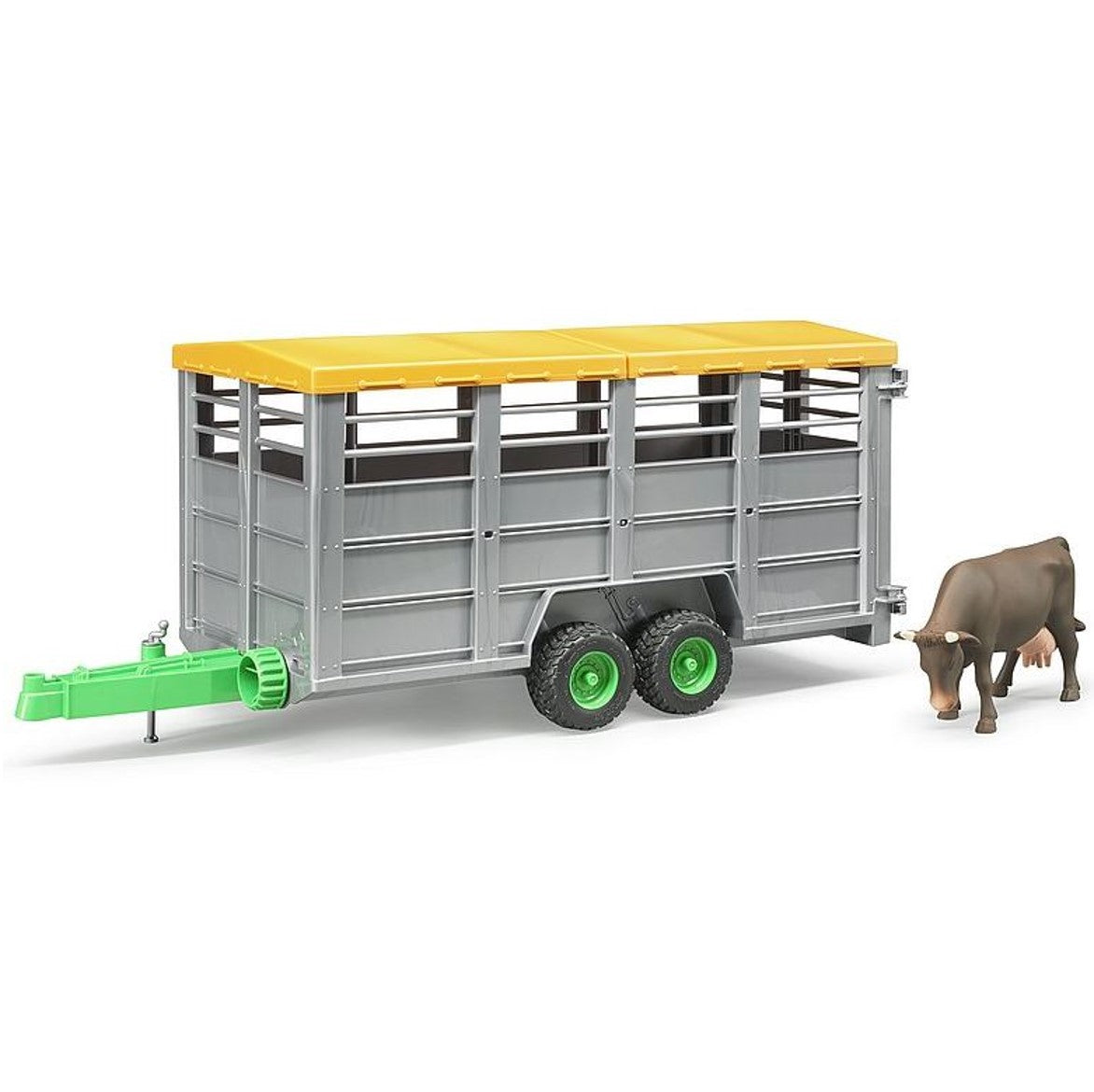 Bruder Livestock Trailer with Cow 1.16 Scale 5