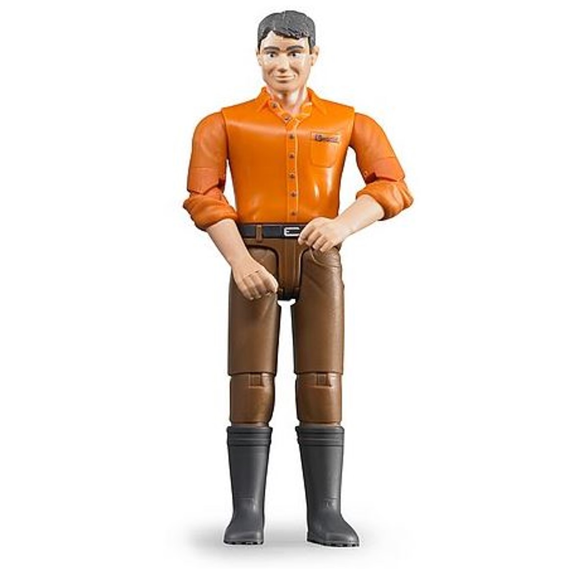 Bruder Man Figure with Brown Jeans & Wellies 1.16 Scale 1
