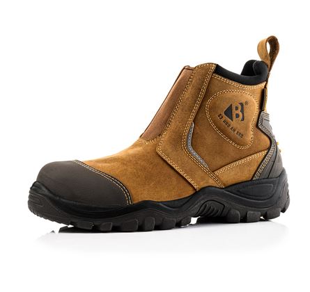 Buckler BSH014 Waterproof Pull On Safety Boots Dark Brown 3