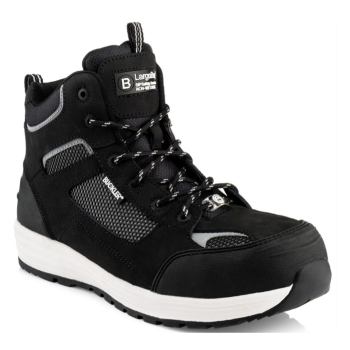 Buckler Baz Largo Bay Black Safety Lace Boot 1