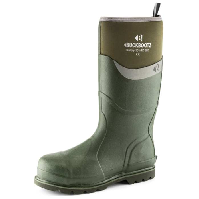 Buckler Buckbootz S5 Safety Wellingtons Green 1