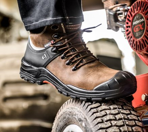 Buckshot Nubuckz Brown Safety Lace Boot 2