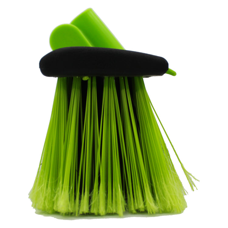 Buffalo 18" Stiff PVC Yard Broom with Scraper Blade & Metal Handle