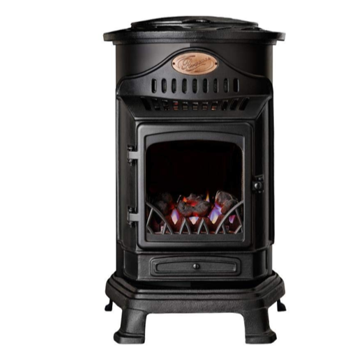 Provence 3kw Portable Gas Stove Heater Matt Black 1