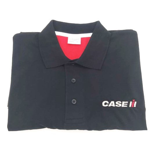 Case IH Genuine Black Contrast Polo Shirt 2