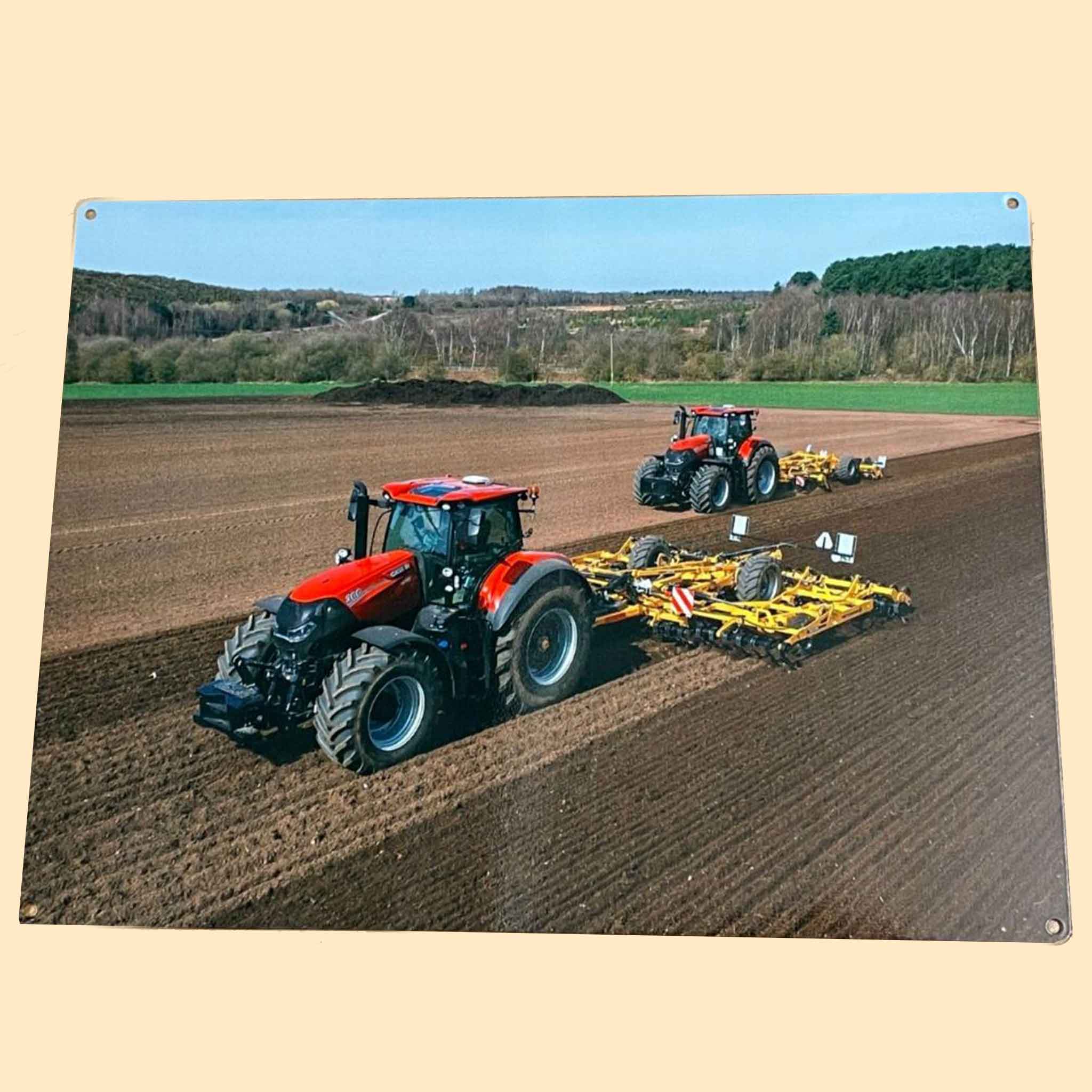 Case Tractors Large Metal Sign 30x40cm
