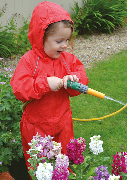 Castle Kids Splashaway Coverall Red 2