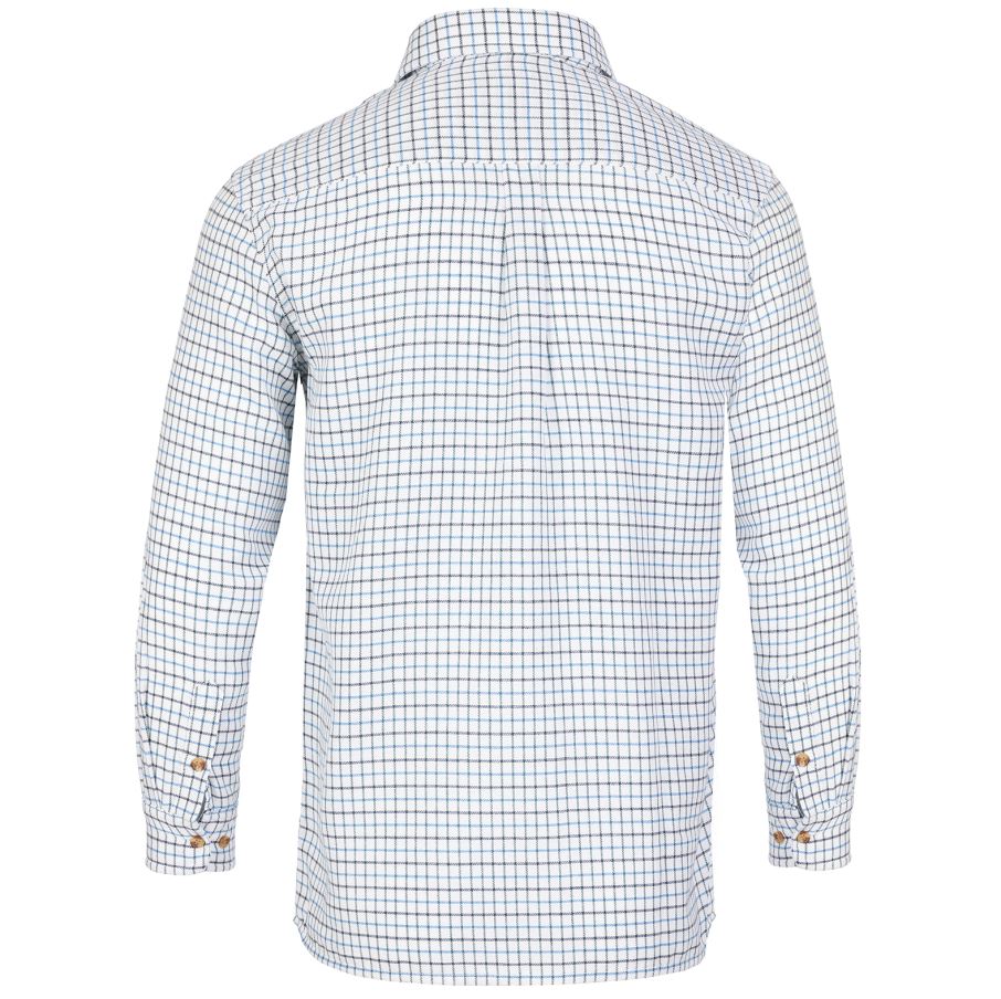 Castle Tattersall Brushed Flannel Check Shirt Blue 2