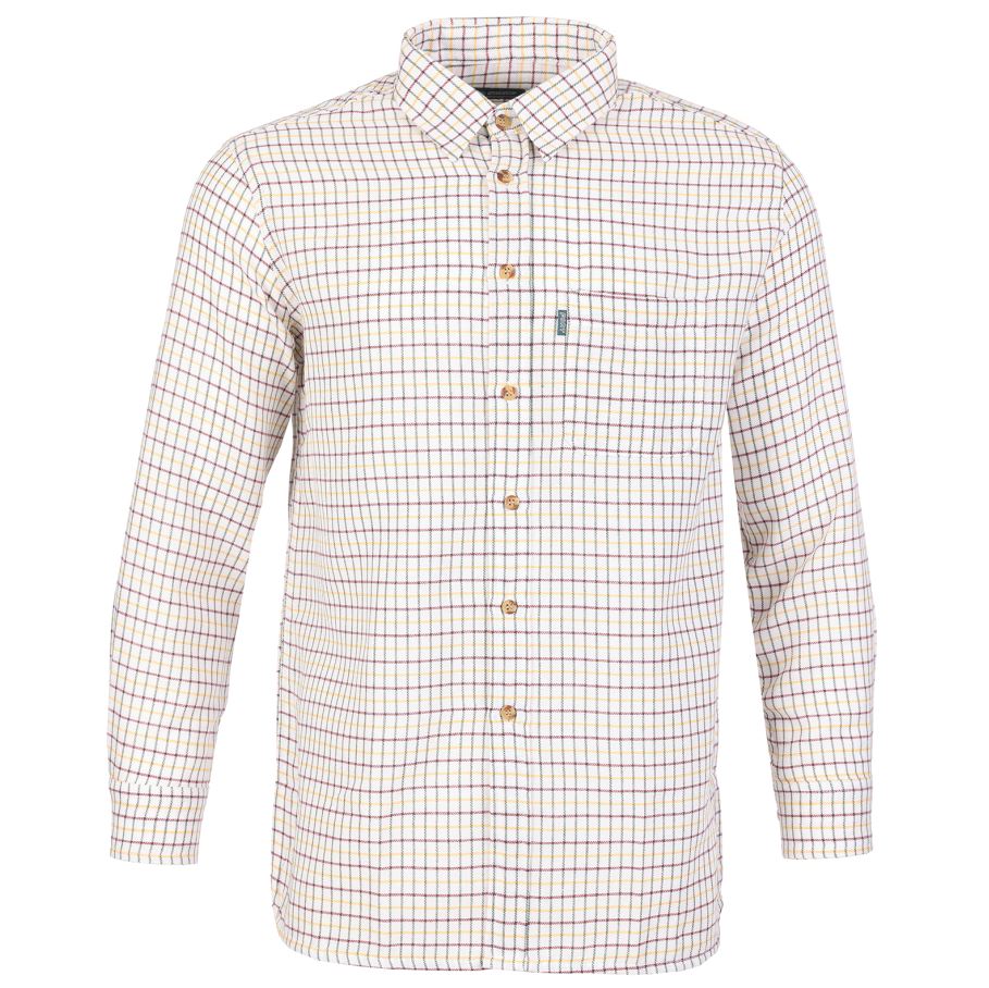 Castle Tattersall Brushed Flannel Check Shirt Green 1