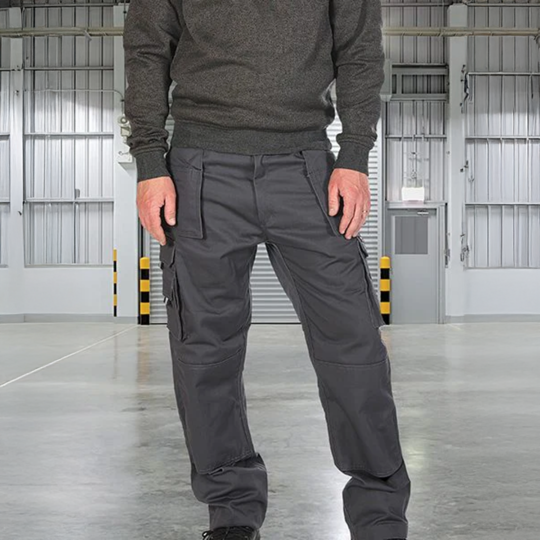 Castle 711 Men's Pro Work Trousers Grey Long