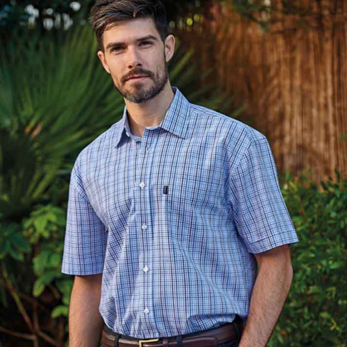 Champion-Poole-Men's-Short-Sleeve-Shirt-Blue-1