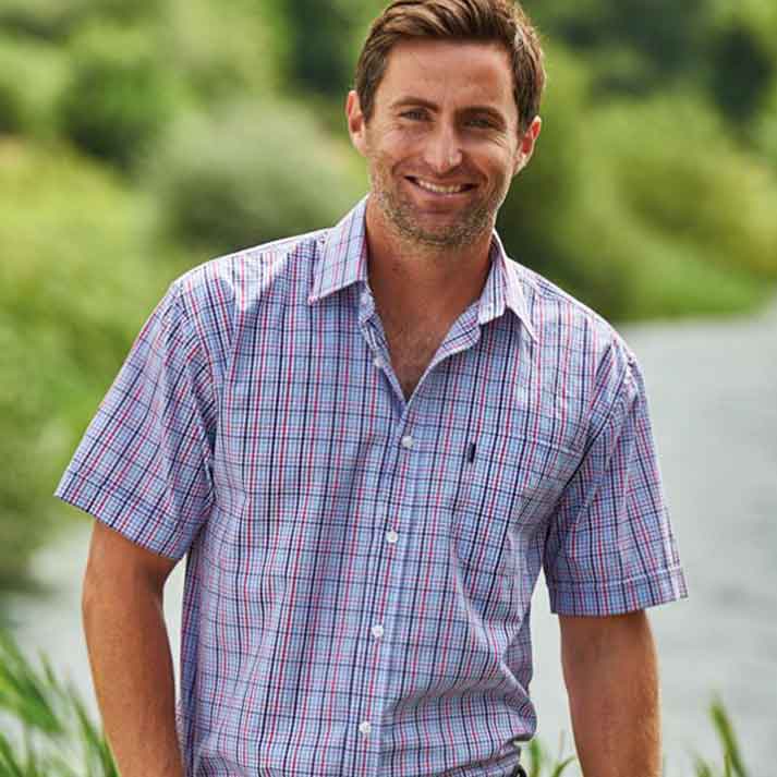 Champion-Poole-Men's-Short-Sleeve-Shirt-Red-1