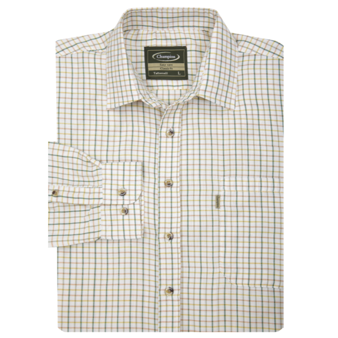 Champion Tattersall Men's Check Shirt Green 1a