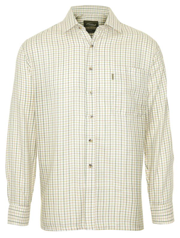 Champion Tattersall Men's Check Shirt Green 2a