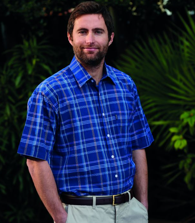 Champion Whitby Men's Casual Check Short Sleeve Shirt 2