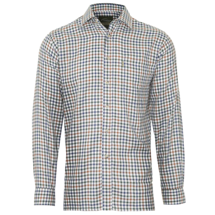 Champion York Men's Shirt Brown Check 1