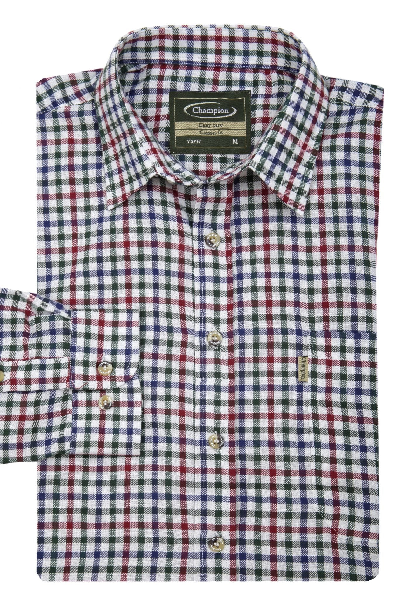 Champion York Men's Shirt Wine Check 3
