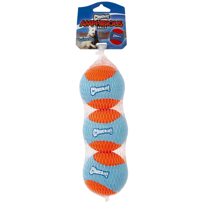 Chuckit! Amphibious Dog Balls 3pk Medium 1