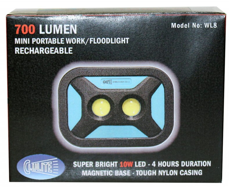 Clulite WL-8 700 Lumens Mini Portable Work-Floodlight 2