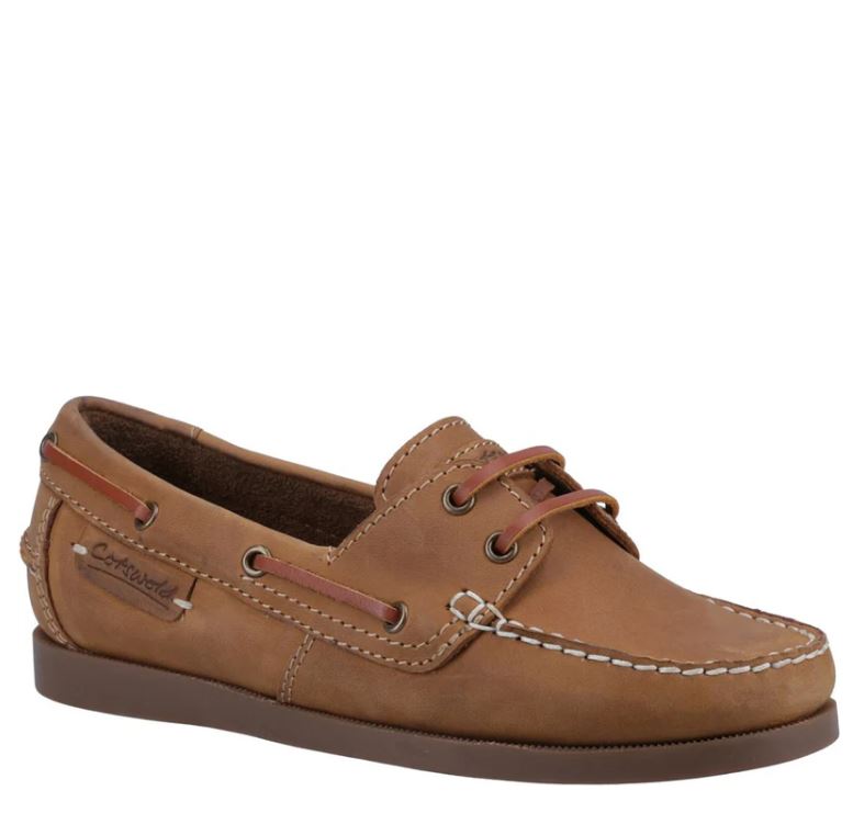 Cotswold Waterlane Ladies Deck Shoe Camel 1
