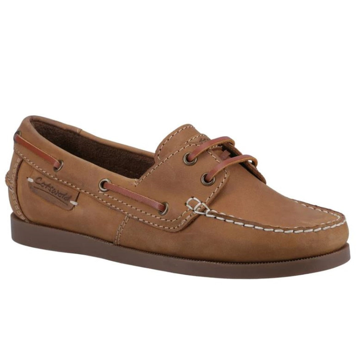 Cotswold Waterlane Ladies Deck Shoe Camel 5
