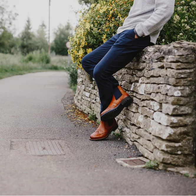 Cotswold Cirencester Tan Chelsea Brogues