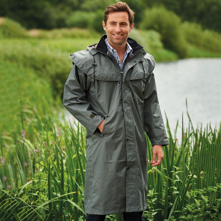 Country Estate Men's Highgrove Waterproof Riding Coat Olive 1