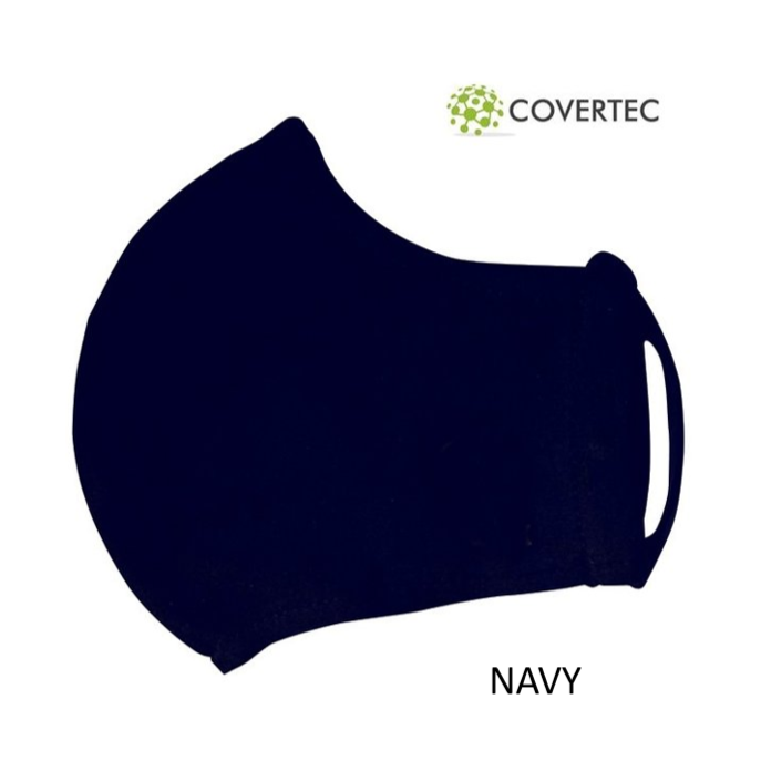 Washable Face Mask Double Layer Polycotton Navy