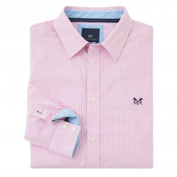 Crew Classic Fit Micro Gingham Shirt Classic Pink 1