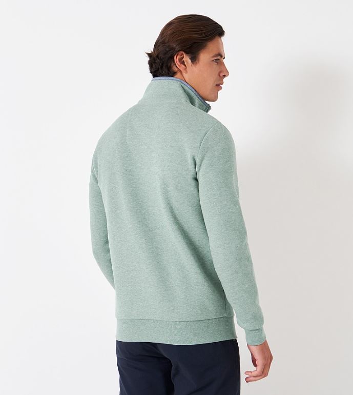 Crew Classic Half Zip Sweatshirt Trellis Marl 2